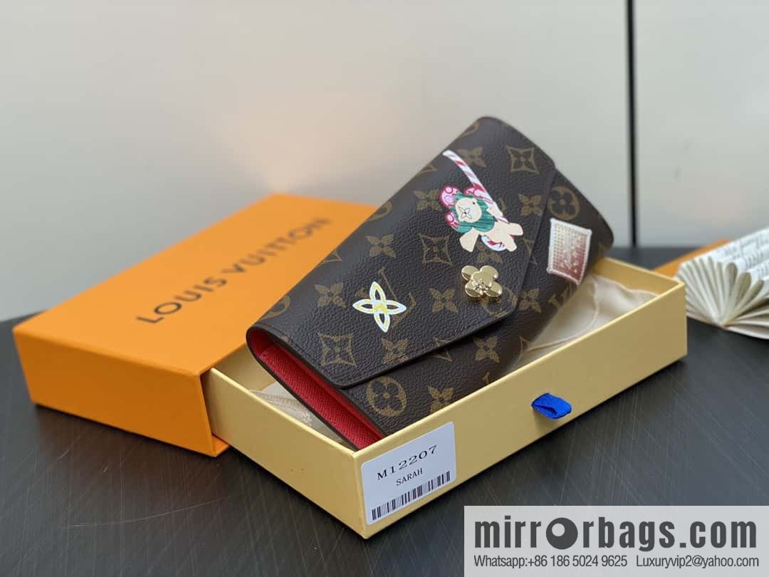 [Boutique‑grade] M12207 red, Christmas model, flip wallet series, envelope Sarah wallet.