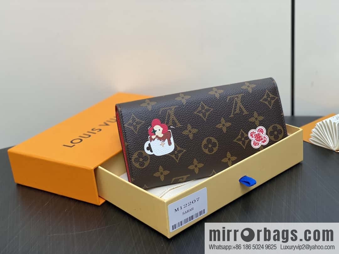 [Boutique‑grade] M12207 red, Christmas model, flip wallet series, envelope Sarah wallet.