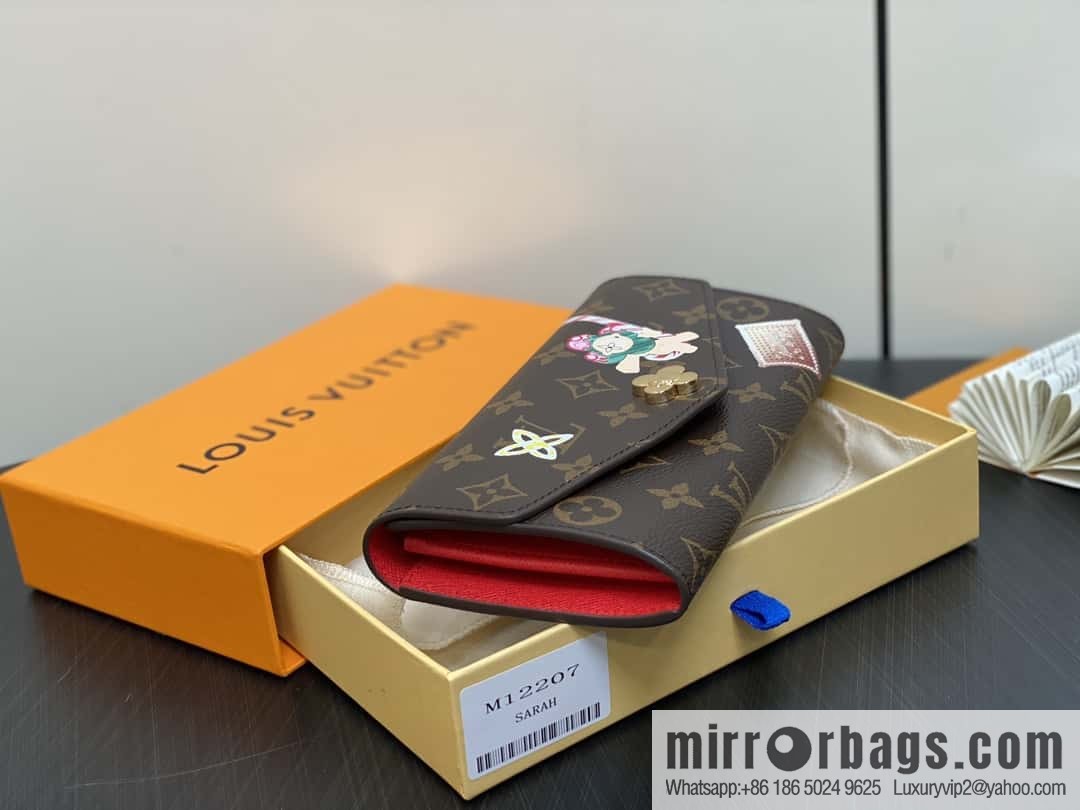 [Boutique‑grade] M12207 red, Christmas model, flip wallet series, envelope Sarah wallet.