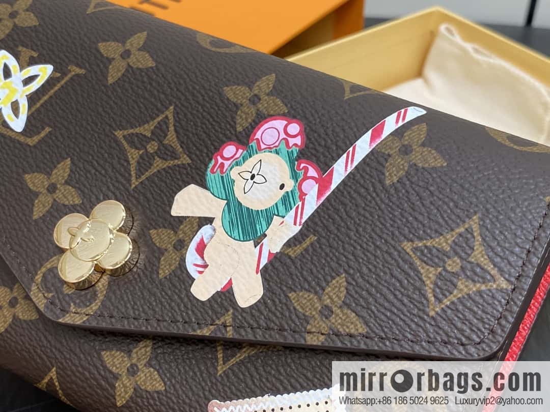 [Boutique‑grade] M12207 red, Christmas model, flip wallet series, envelope Sarah wallet.