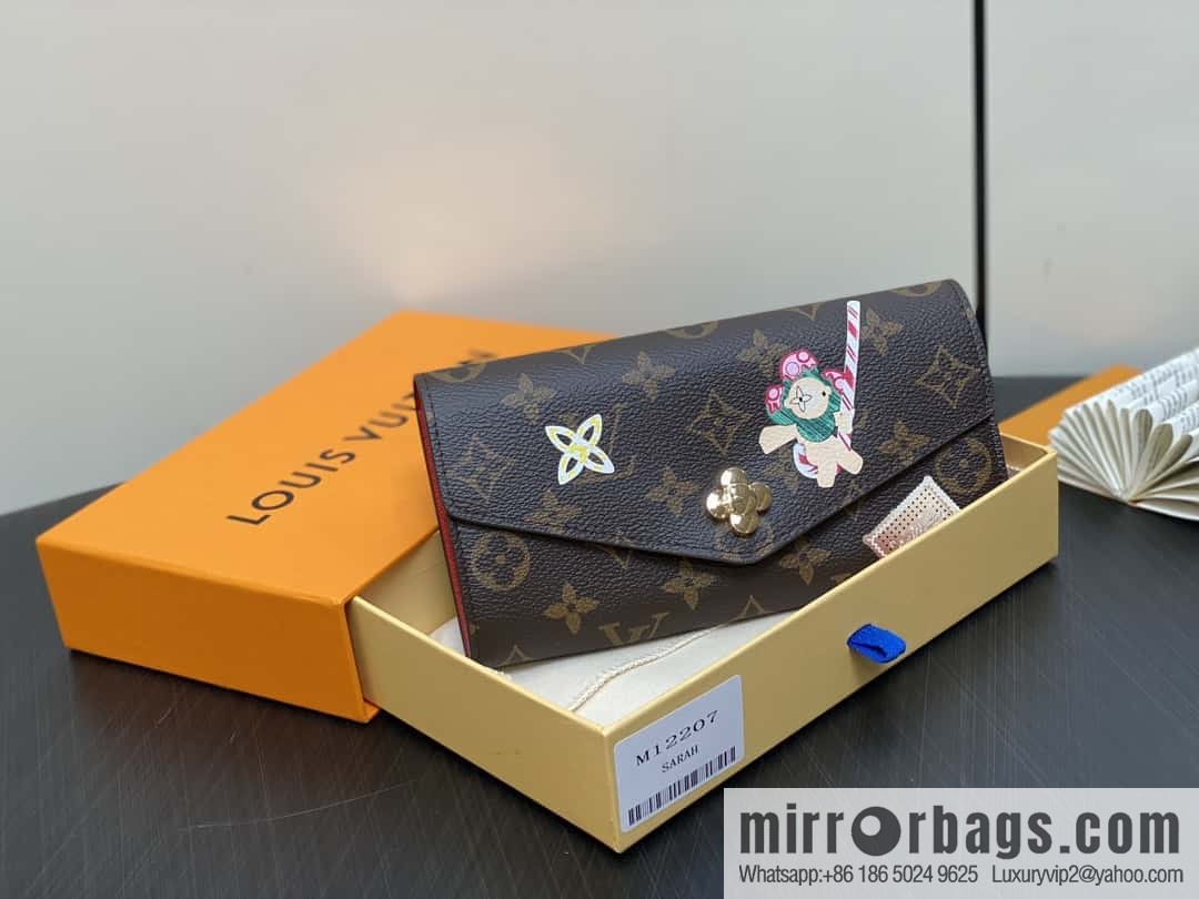 [Boutique‑grade] M12207 red, Christmas model, flip wallet series, envelope Sarah wallet.