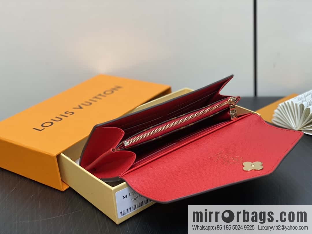 [Boutique‑grade] M12207 red, Christmas model, flip wallet series, envelope Sarah wallet.