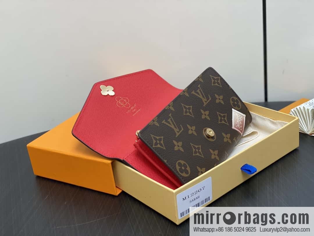 [Boutique‑grade] M12207 red, Christmas model, flip wallet series, envelope Sarah wallet.