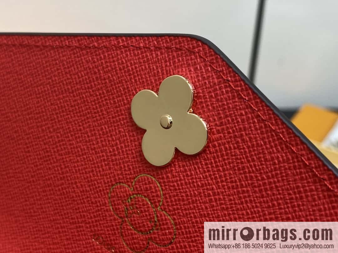 [Boutique‑grade] M12207 red, Christmas model, flip wallet series, envelope Sarah wallet.