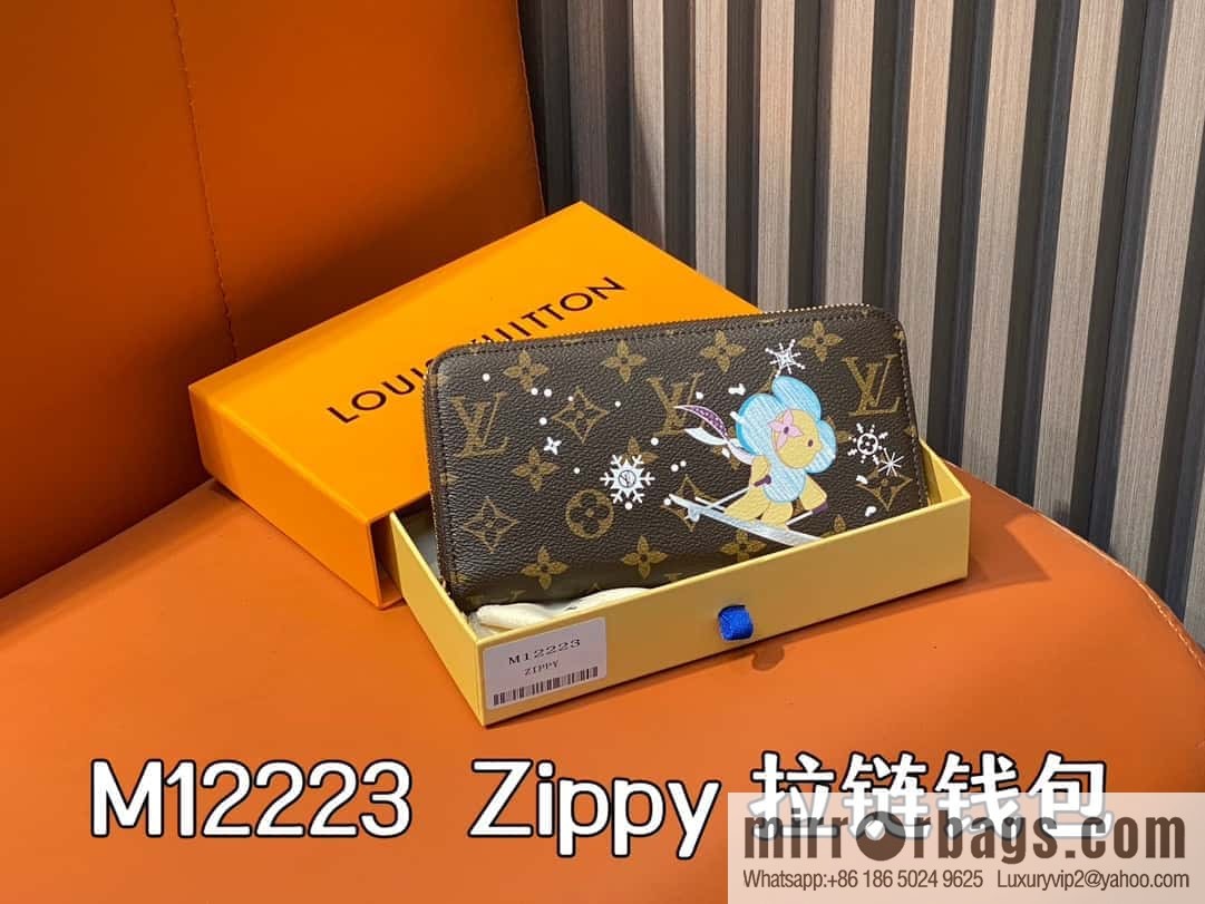 [Boutique‑grade] M12223 blue, Christmas single zipper wallet series Zippy zipper wallet