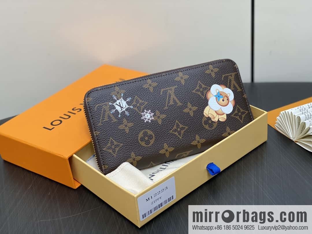 [Boutique‑grade] M12223 blue, Christmas single zipper wallet series Zippy zipper wallet