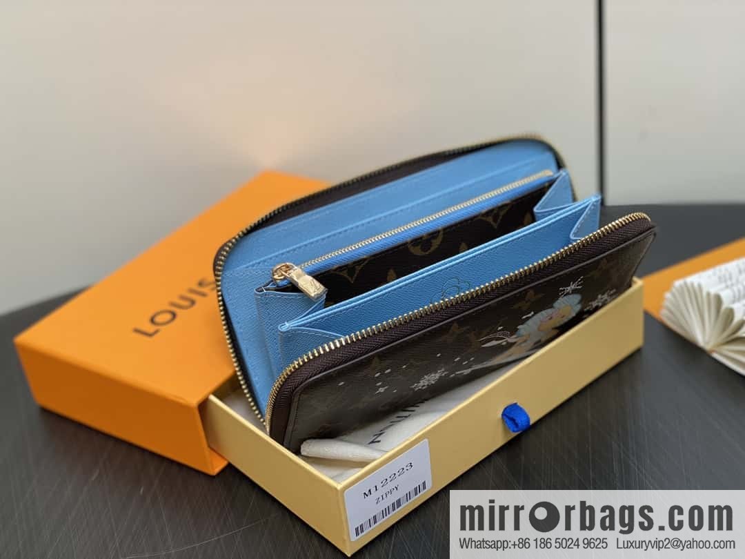 [Boutique‑grade] M12223 blue, Christmas single zipper wallet series Zippy zipper wallet