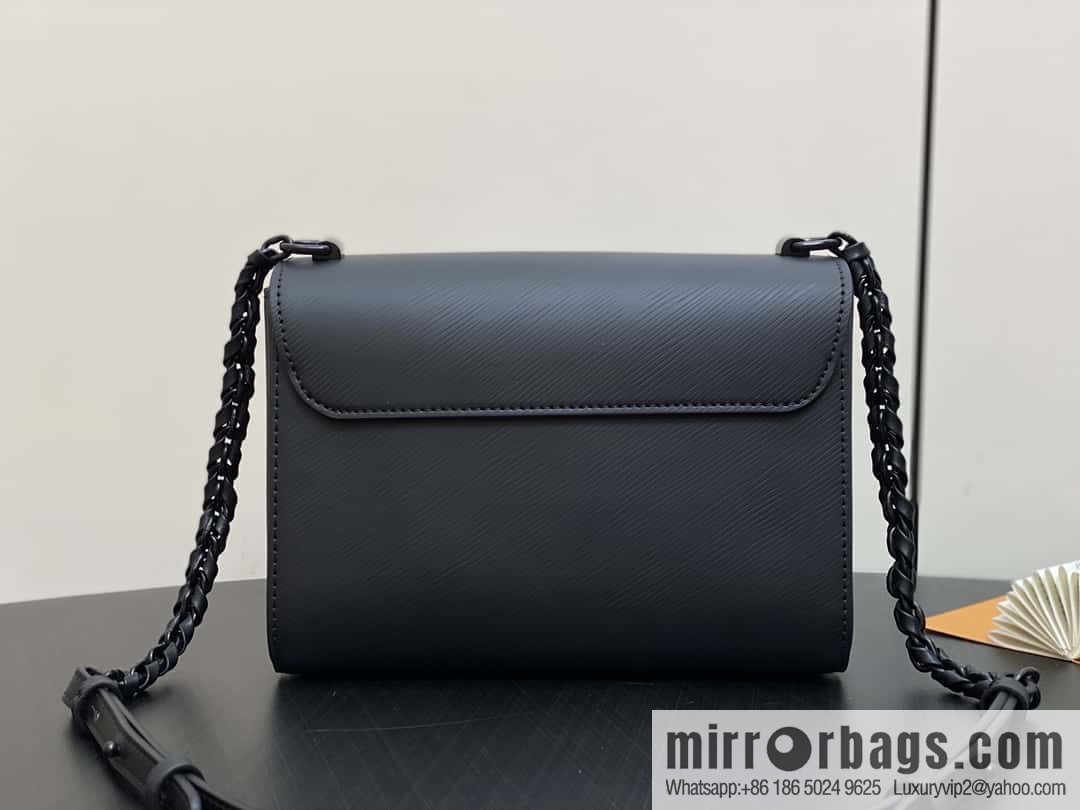 [Boutique‑grade] M25325 black, Darth Vader, water ripple Twist series M50280 Sac Twist MM handbag