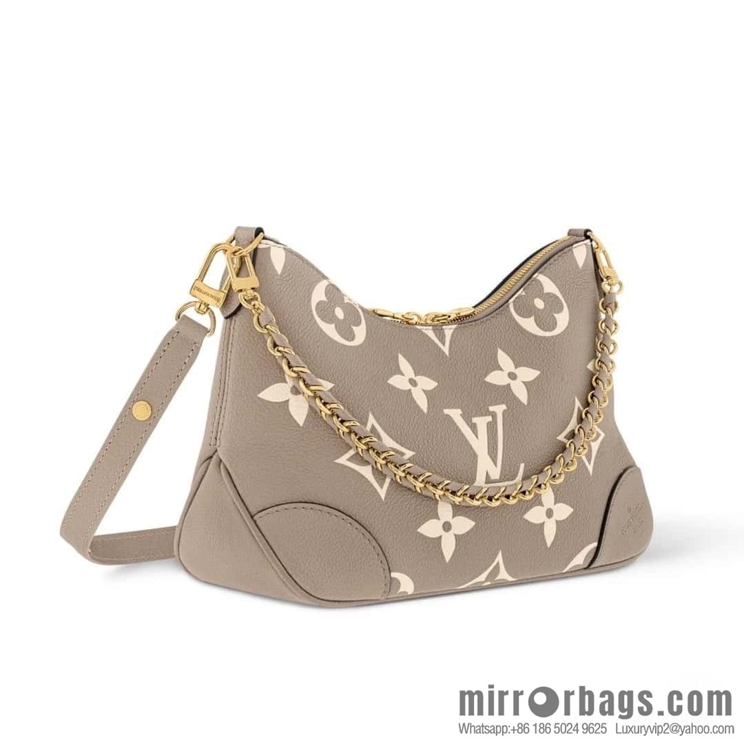 [Boutique‑grade] M13224 gray silk screen, full leather silk screen, chain bag croissant bag series KOREA PRE-LAUNCH handbag M12930 black, Boulogne bag