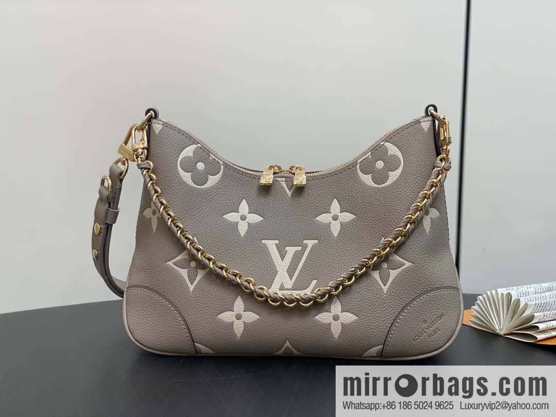 [Boutique‑grade] M13224 gray silk screen, full leather silk screen, chain bag croissant bag series KOREA PRE-LAUNCH handbag M12930 black, Boulogne bag