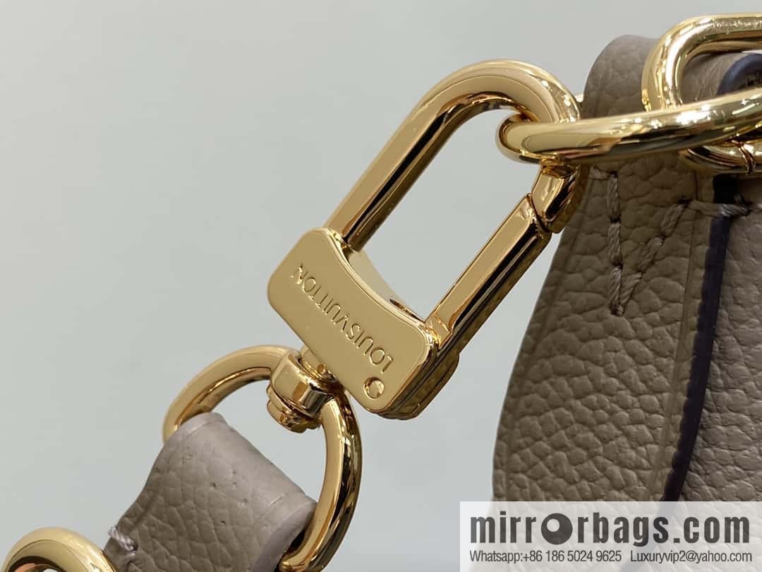 [Boutique‑grade] M13224 gray silk screen, full leather silk screen, chain bag croissant bag series KOREA PRE-LAUNCH handbag M12930 black, Boulogne bag