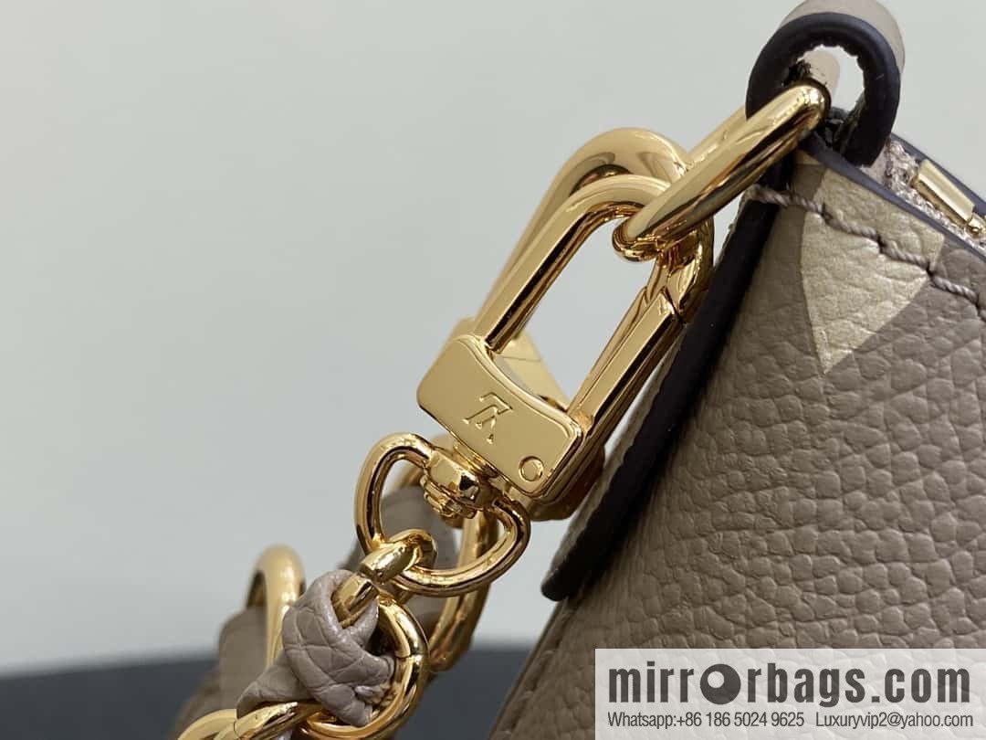 [Boutique‑grade] M13224 gray silk screen, full leather silk screen, chain bag croissant bag series KOREA PRE-LAUNCH handbag M12930 black, Boulogne bag