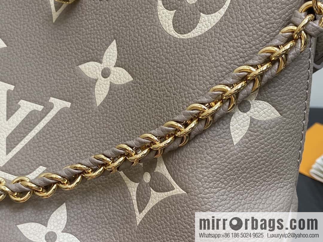 [Boutique‑grade] M13224 gray silk screen, full leather silk screen, chain bag croissant bag series KOREA PRE-LAUNCH handbag M12930 black, Boulogne bag