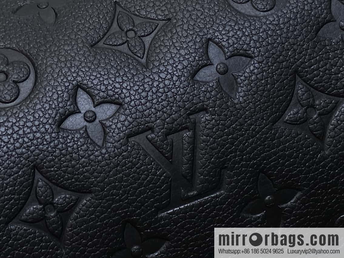 [Boutique‑grade] M11510 black full leather embossing, toilet bag series, toilet bag