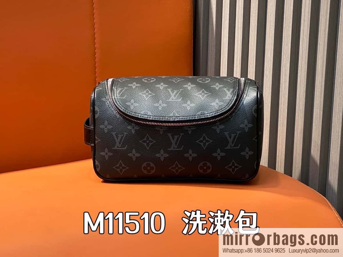 [Boutique‑grade] M11510 black flower, toilet bag series, toilet bag