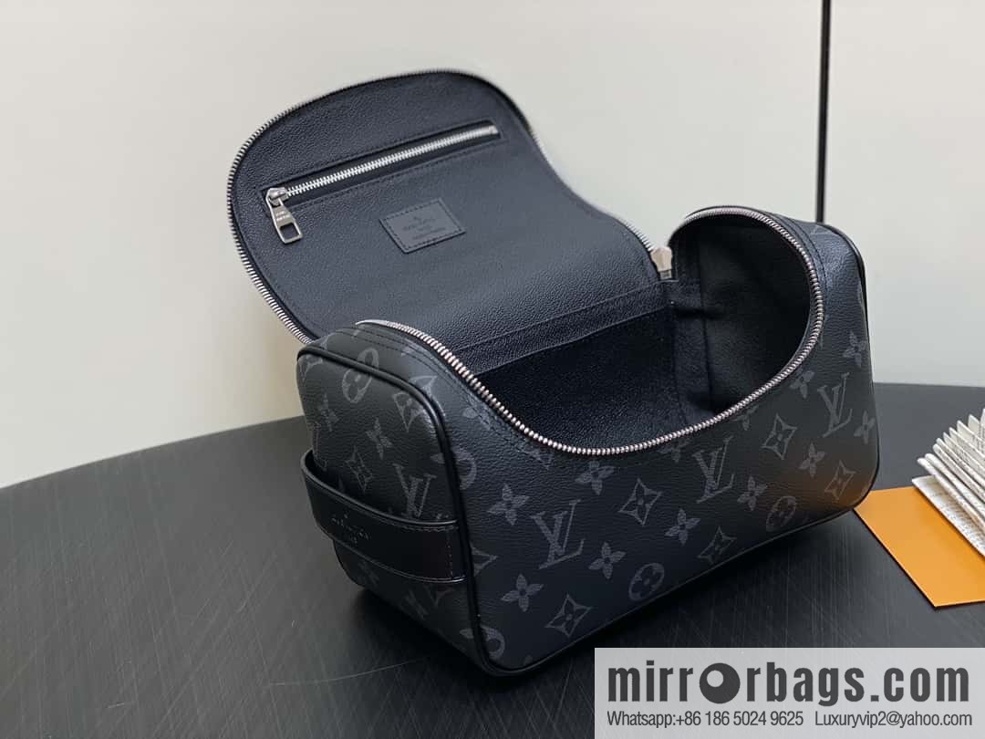 [Boutique‑grade] M11510 black flower, toilet bag series, toilet bag