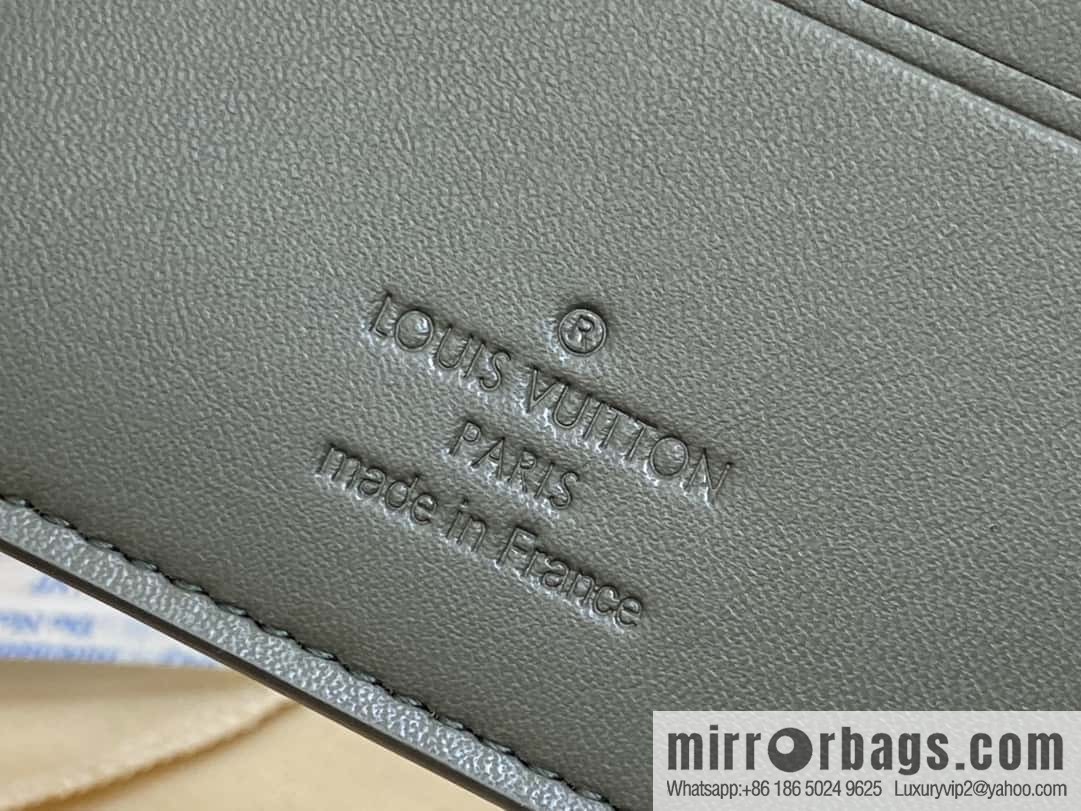 [Boutique‑grade] M12500 green full leather embossed, suit clip wallet series MULTIPLE wallet