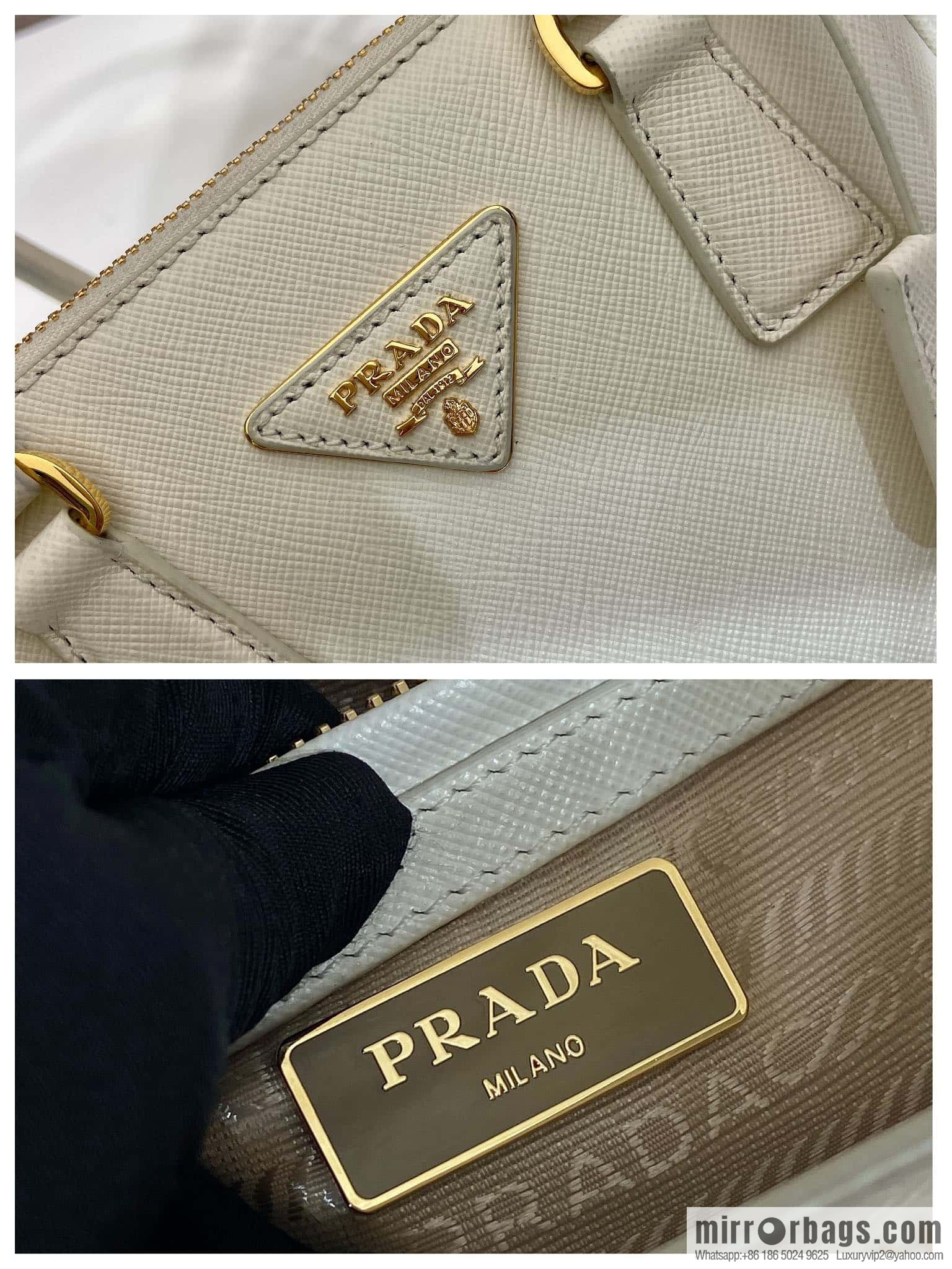 PRADA 🎉 Mini Killer Bag 🎉 1BA906 Long Hand 🎉🎉 White