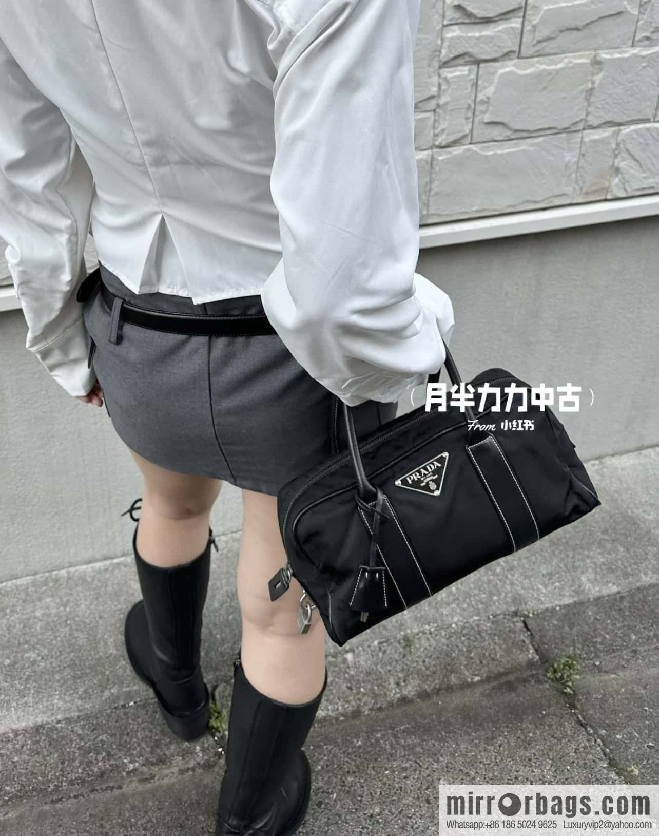 PRADA 🎉 medieval Boston 🎉 1BG846 nylon fabric🎉🎉