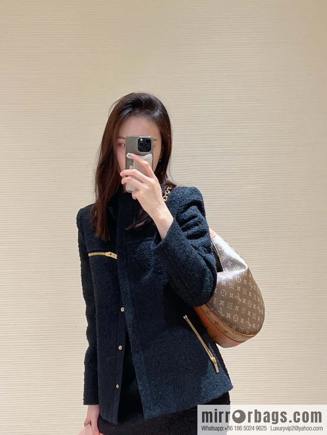LV ππππ ππππ chip diamond beating code big pea bag series #M