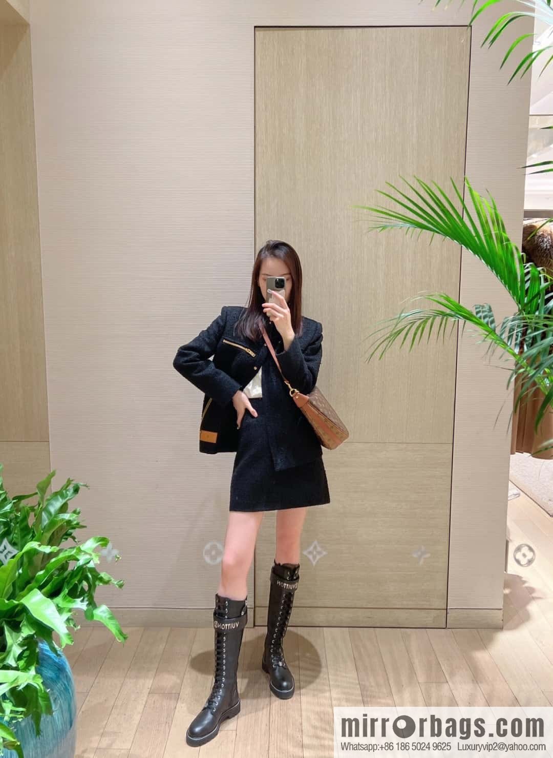 LV ππππ ππππ chip diamond beating code big pea bag series #M