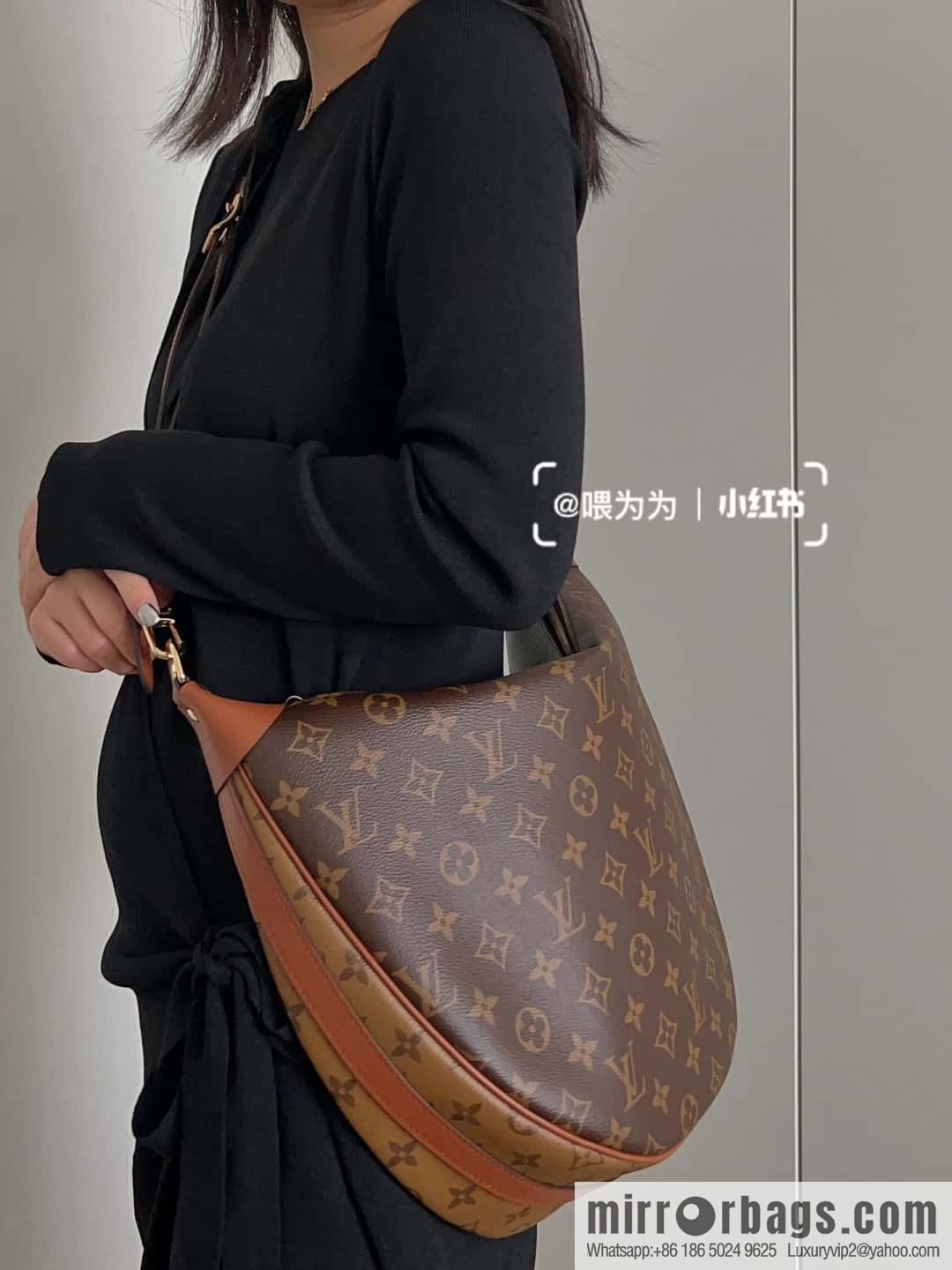 LV ππππ ππππ chip diamond beating code big pea bag series #M