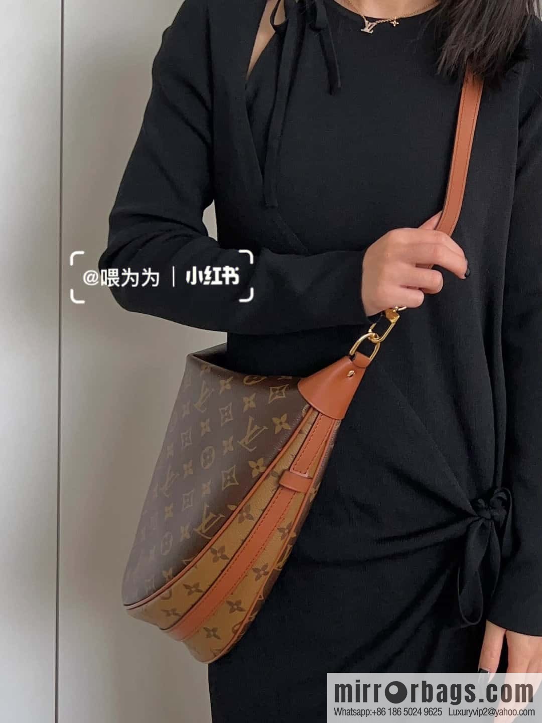 LV ππππ ππππ chip diamond beating code big pea bag series #M