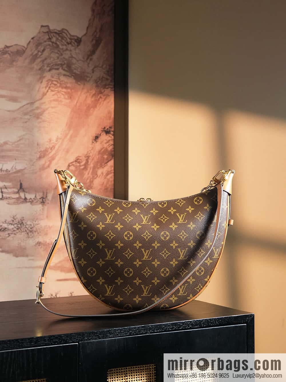 LV ππππ ππππ chip diamond beating code big pea bag series #M