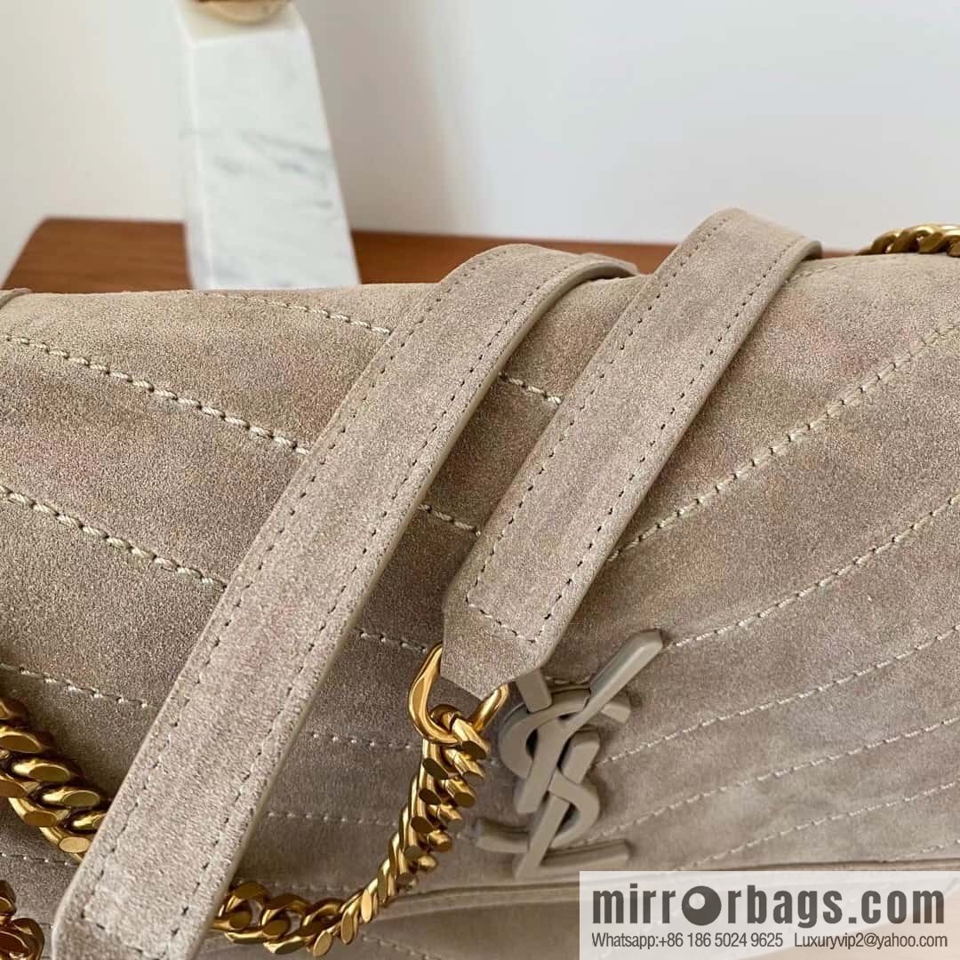 YSL 🌱 𝙉𝙞𝙠𝙞 𝟮𝟴𝙘𝙢 『 suede with cowhide 498894 grey