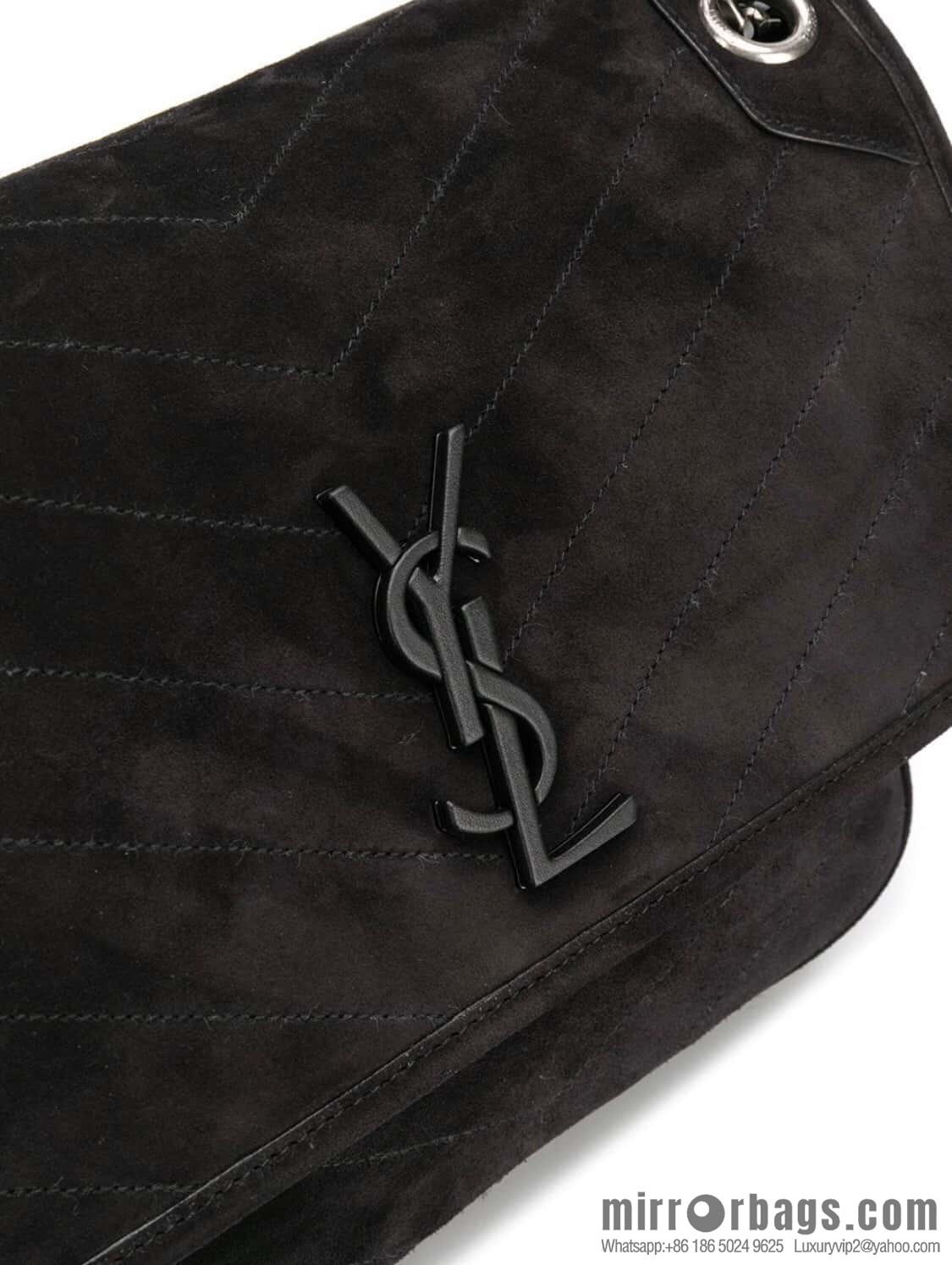 YSL 🌱 𝙉𝙞𝙠𝙞 𝟮𝟴𝙘𝙢 『 Suede & Cowhide 498894 Black