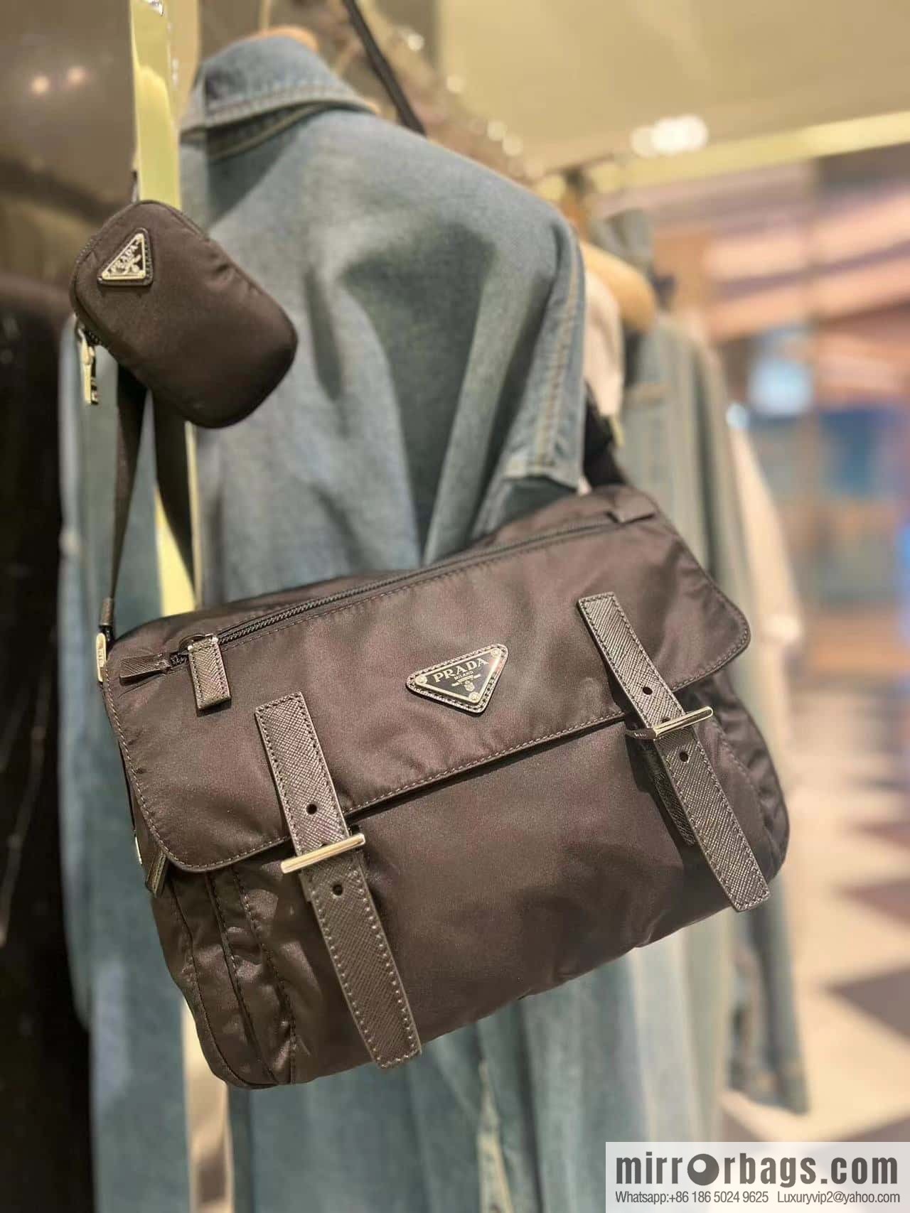 PRADA 🎉 upgraded messenger bag 🎉🎉 1BD953B environmental protection standard🎉