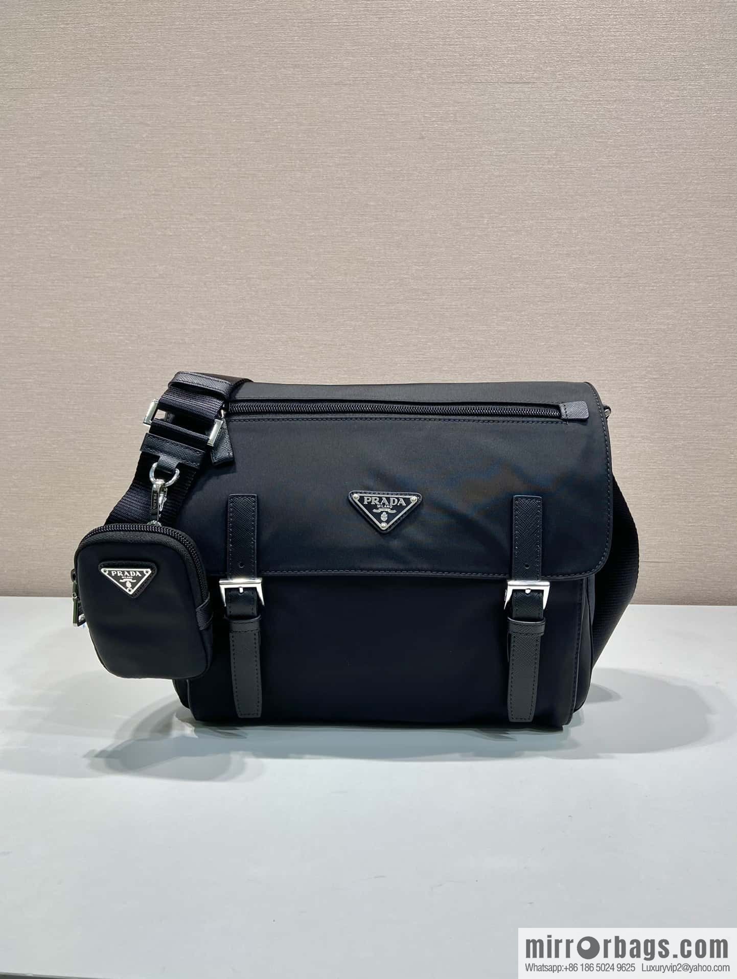 PRADA 🎉 upgraded messenger bag 🎉🎉 1BD953B environmental protection standard🎉