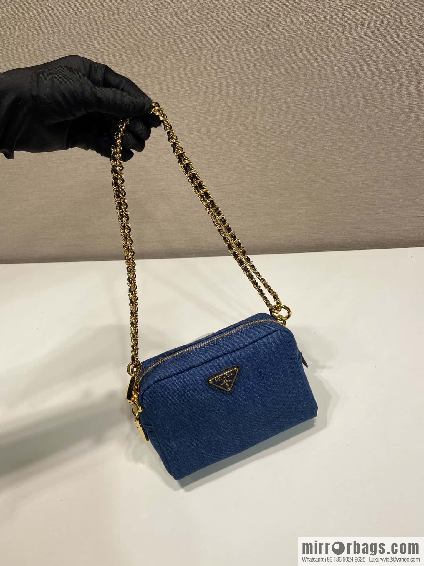 PRADA 🎉 medieval denim bag 🎉 1NS696 L🎉🎉