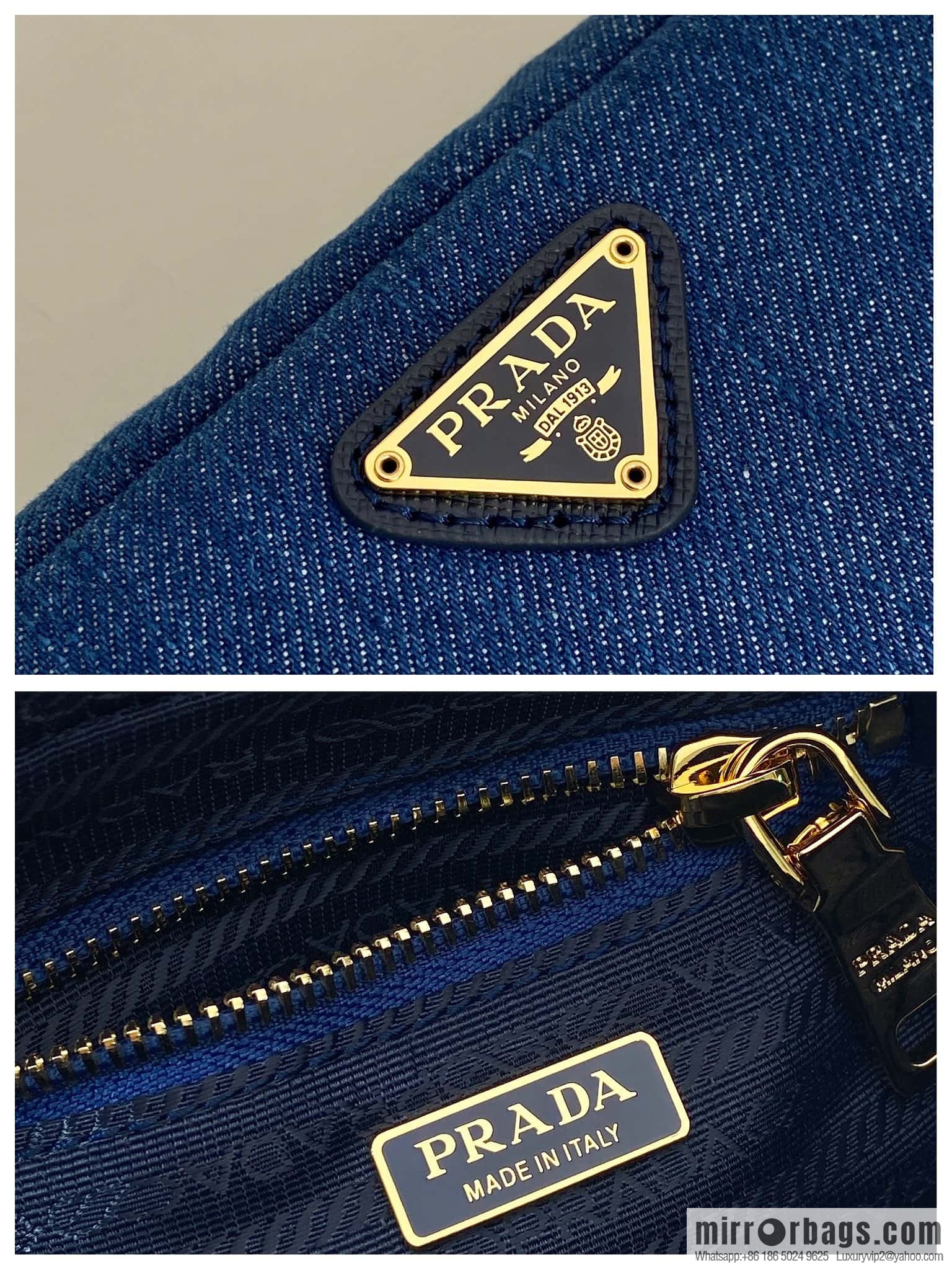 PRADA 🎉 medieval denim bag 🎉 1NS696 L🎉🎉