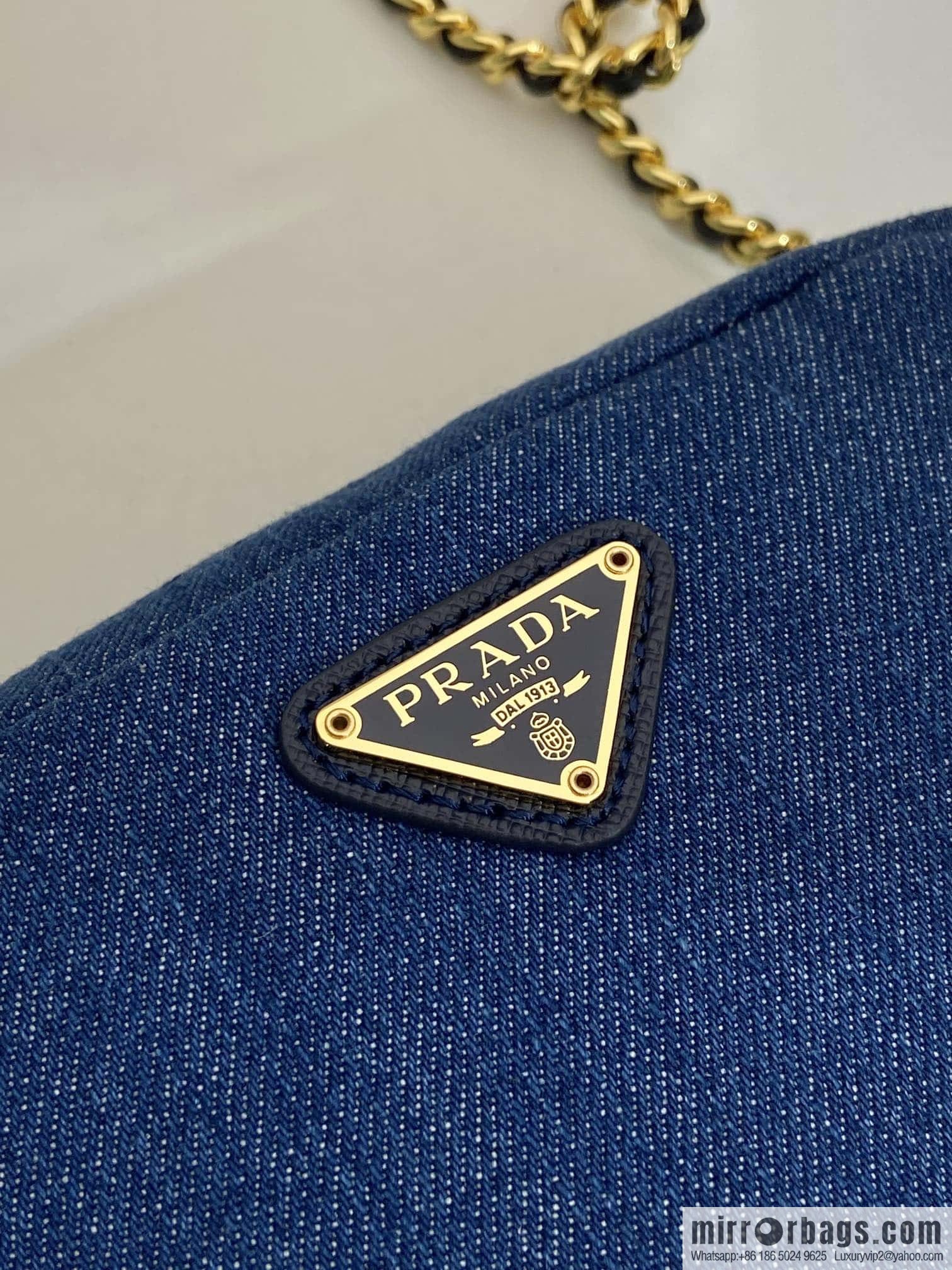 PRADA 🎉 medieval denim bag 🎉 1NS695 S🎉🎉