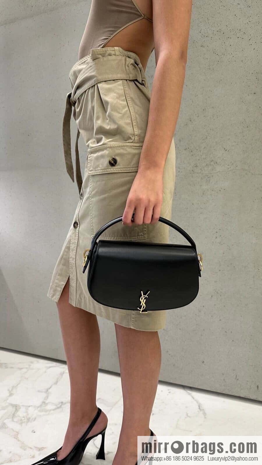 YSL 𝟮𝟬𝟮𝟰 𝗩𝗼𝗹𝘁𝗮𝗶𝗿𝗲 portable messenger bag 787671