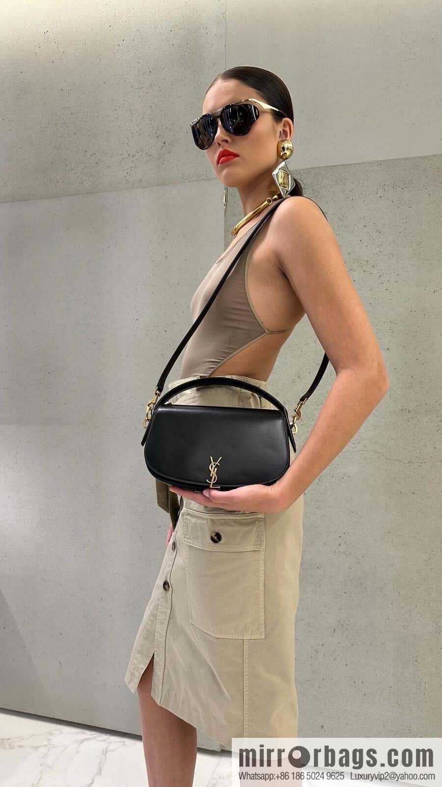 YSL 𝟮𝟬𝟮𝟰 𝗩𝗼𝗹𝘁𝗮𝗶𝗿𝗲 portable messenger bag 787671