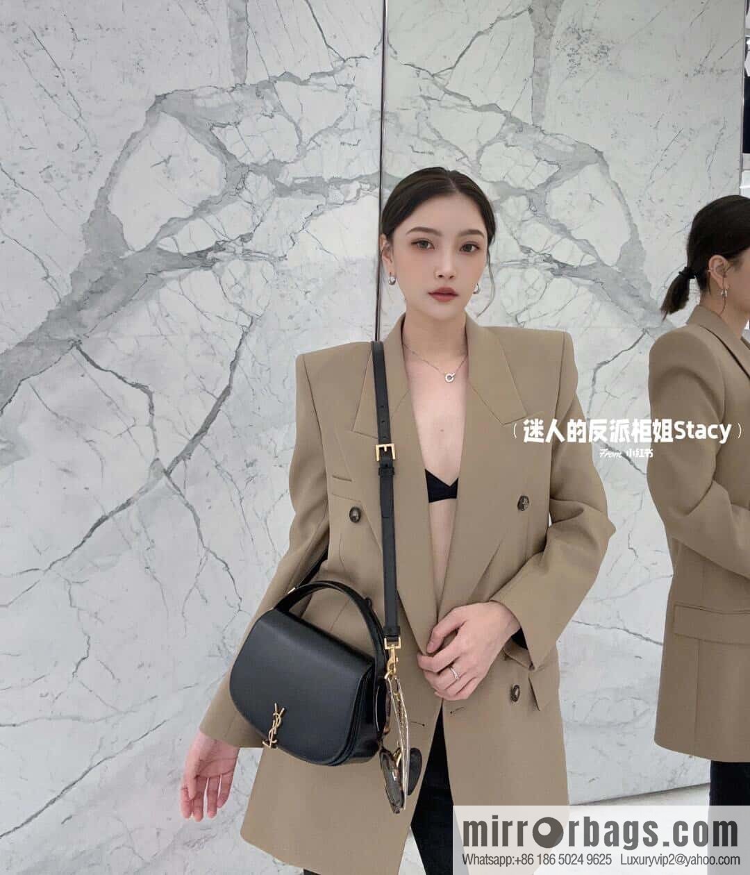 YSL 𝟮𝟬𝟮𝟰 𝗩𝗼𝗹𝘁𝗮𝗶𝗿𝗲 portable messenger bag 787671