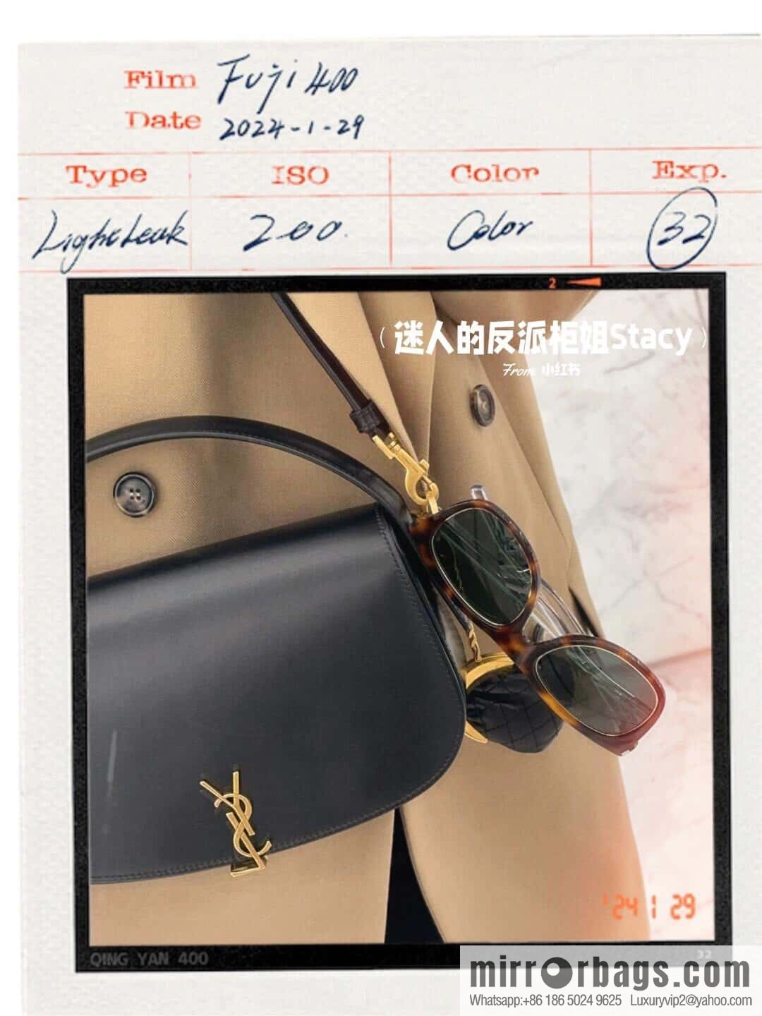 YSL 𝟮𝟬𝟮𝟰 𝗩𝗼𝗹𝘁𝗮𝗶𝗿𝗲 portable messenger bag 787671