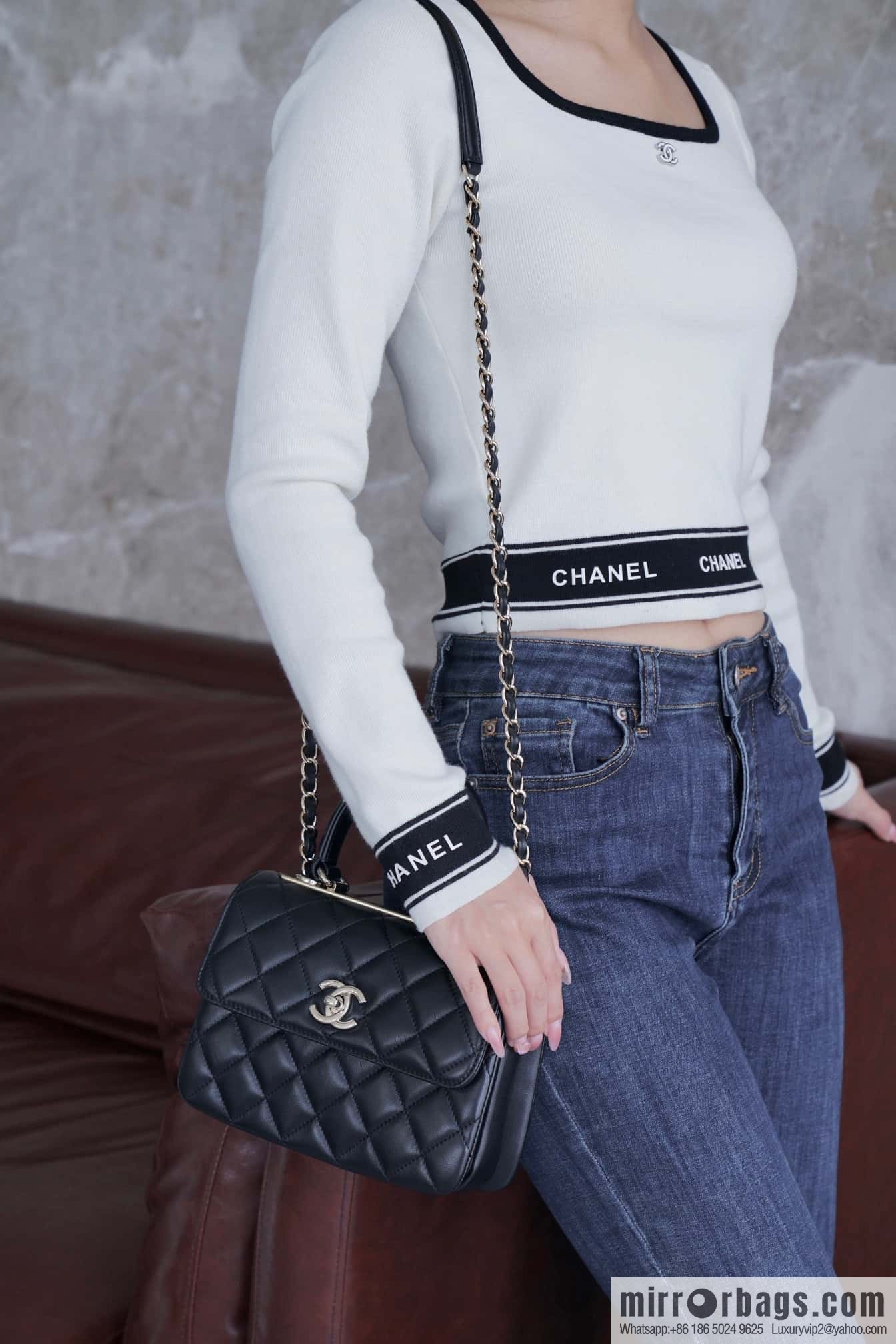 Chanel 24C Trendy CC Genuine Leather Mini Black ➿ AS4654 Y60767 94305