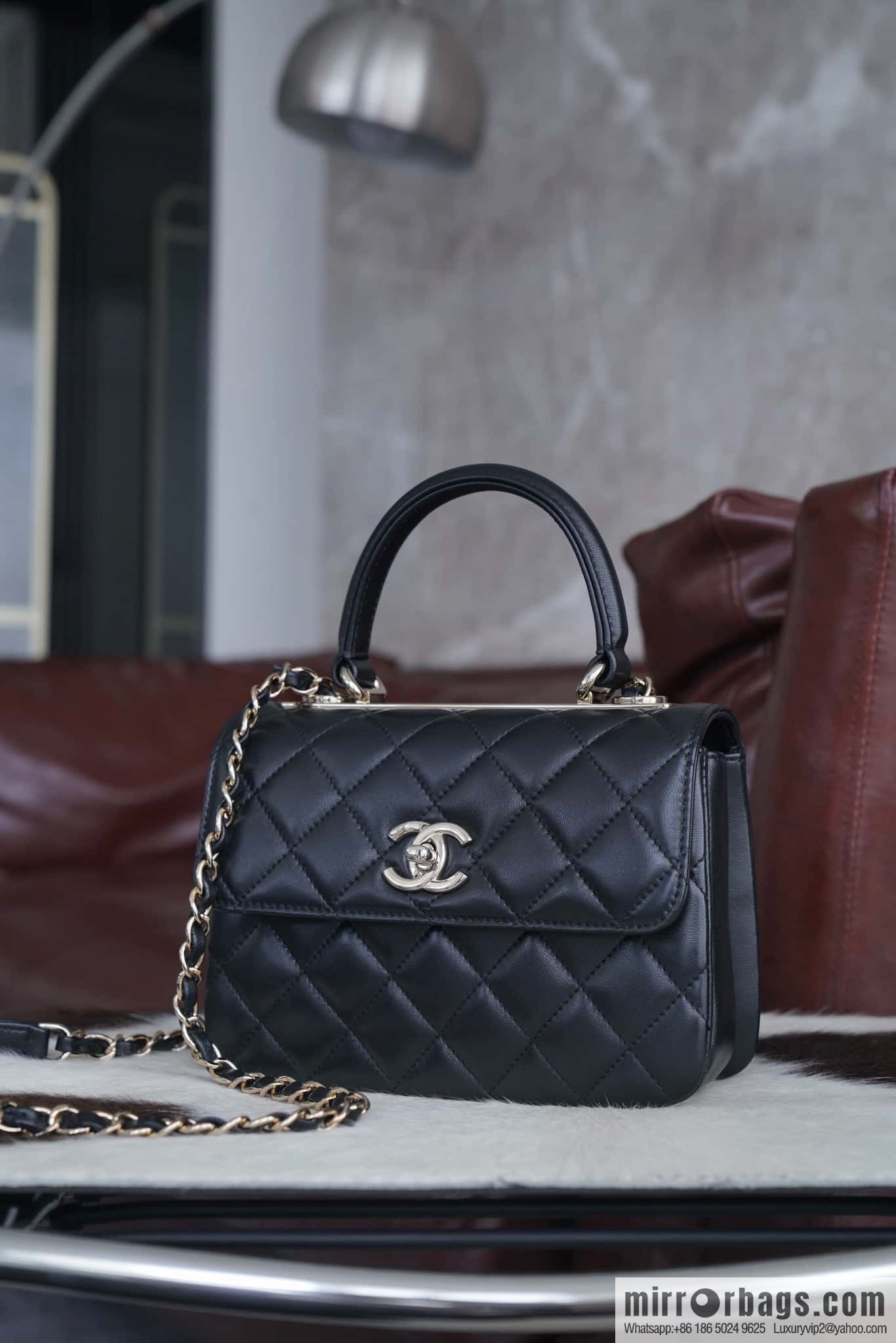 Chanel 24C Trendy CC Genuine Leather Mini Black ➿ AS4654 Y60767 94305