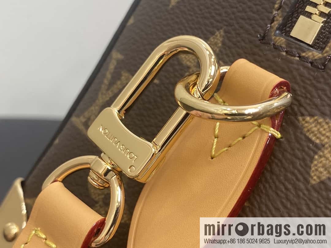 [Boutique‑grade] M13146 presbyopia yellow leather, catwalk pillow bag series Speedy 20 rivet show Lv pillow