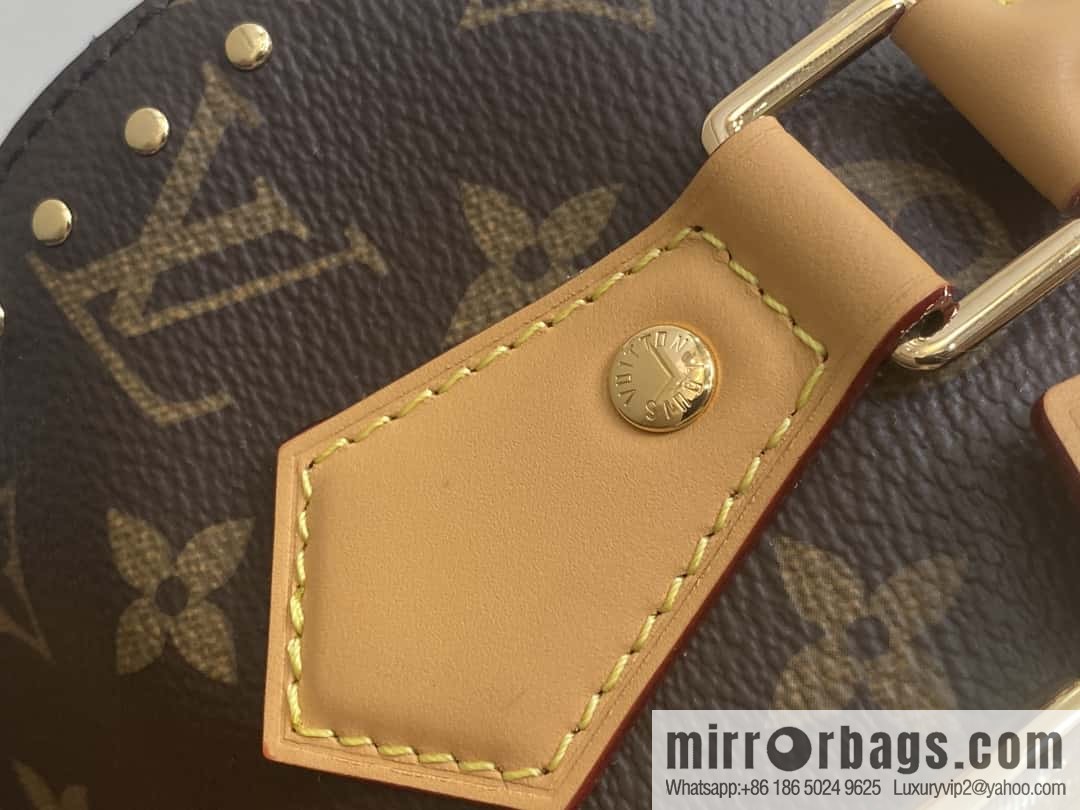 [Boutique‑grade] M13146 presbyopia yellow leather, catwalk pillow bag series Speedy 20 rivet show Lv pillow