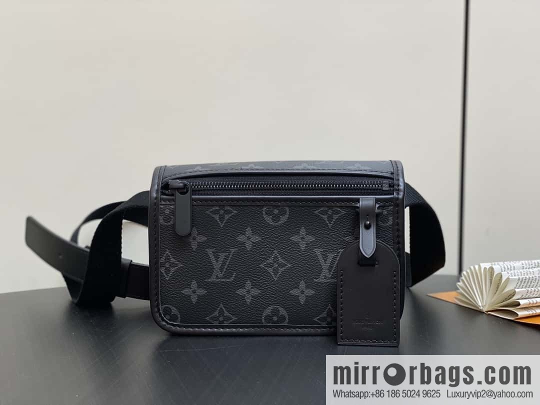 [Boutique‑grade] M12599 black flower, men's bag messenger bag series Bosphore mini handbag