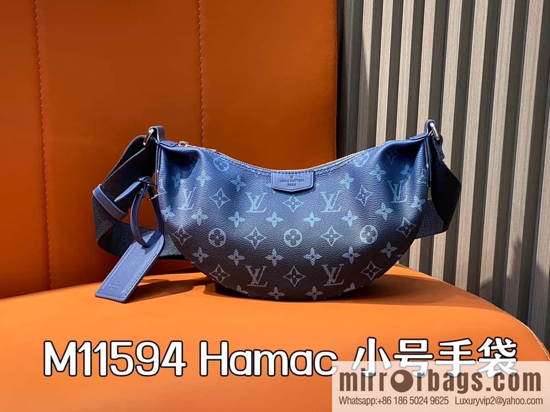 [Boutique‑grade] M11594 blue flower, men's bag moon bag series, this Hamac small handbag Hamac handbag