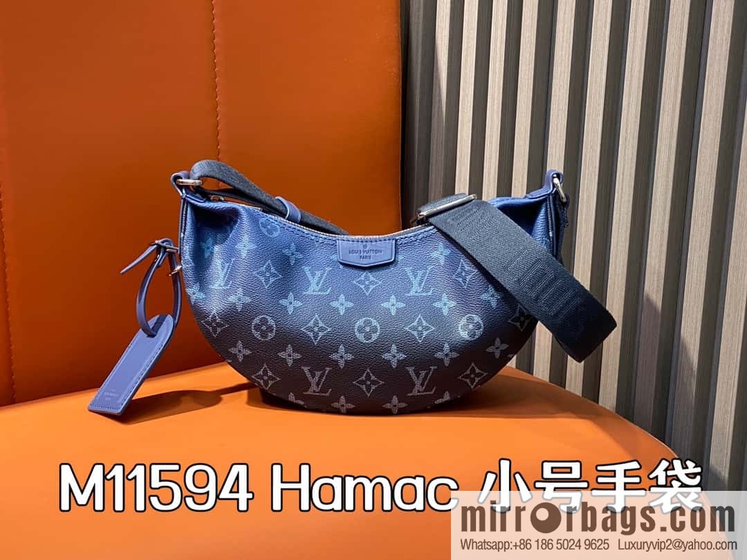 [Boutique‑grade] M11594 blue flower, men's bag moon bag series, this Hamac small handbag Hamac handbag