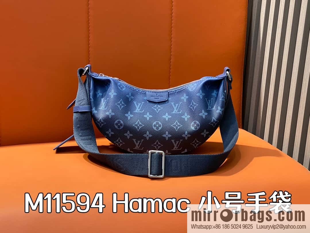 [Boutique‑grade] M11594 blue flower, men's bag moon bag series, this Hamac small handbag Hamac handbag
