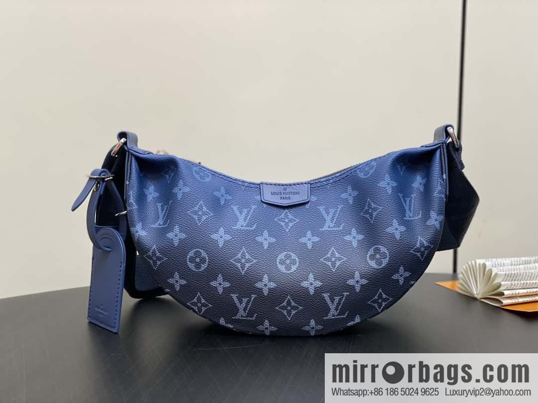 [Boutique‑grade] M11594 blue flower, men's bag moon bag series, this Hamac small handbag Hamac handbag