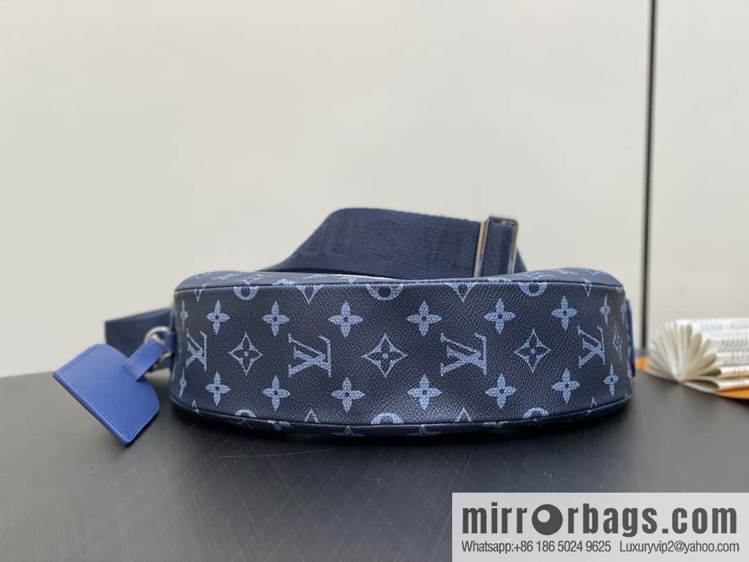 [Boutique‑grade] M11594 blue flower, men's bag moon bag series, this Hamac small handbag Hamac handbag