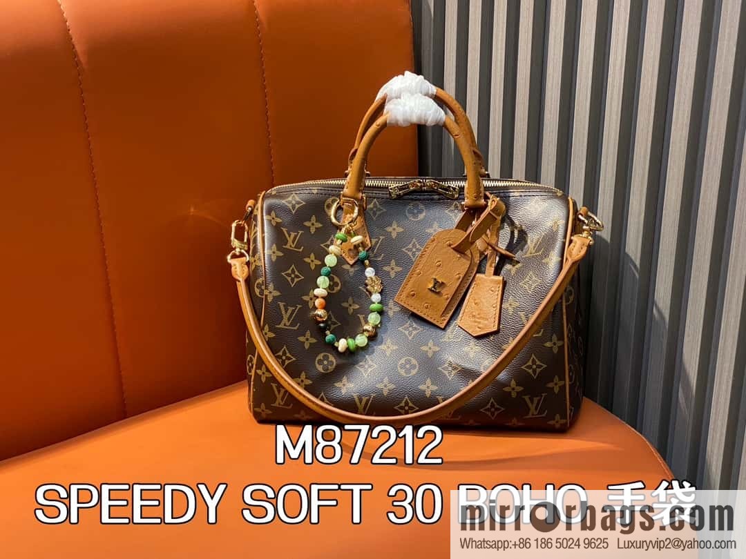 N87212 new SPEEDY SOFT 30 BOHO handbag (ostrich) pillow bag speedy series